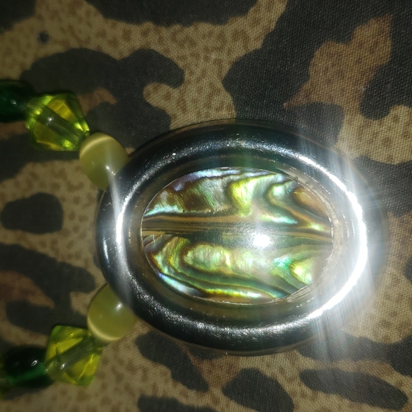 Abalone pearl mother of pearl necklace - Picture 4 of 5